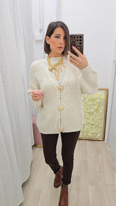 MAXI CARDIGAN SPILLE PANNA ART.